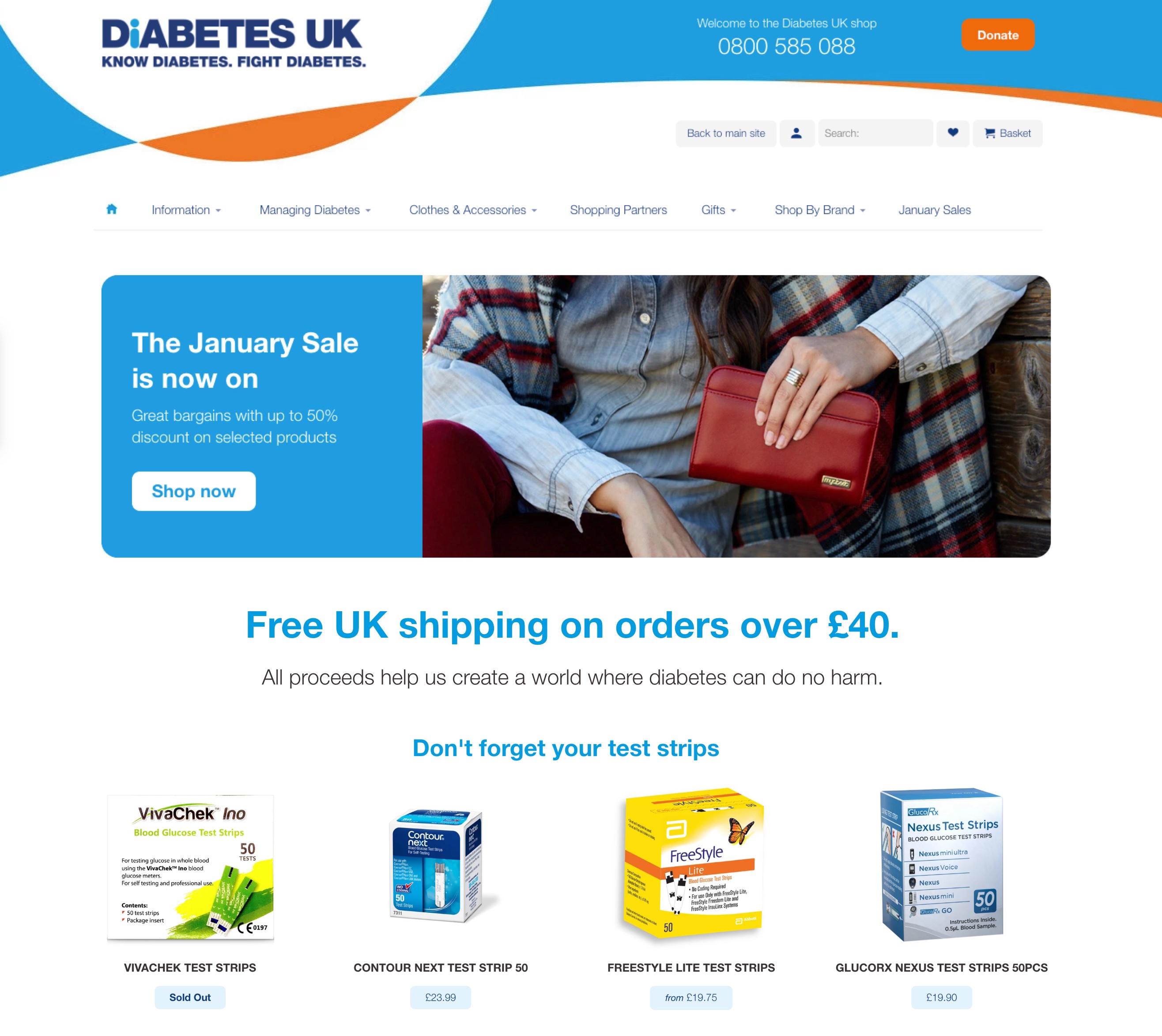 Diabetes UK homepage