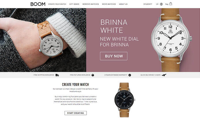 Boom watch brand inspiration