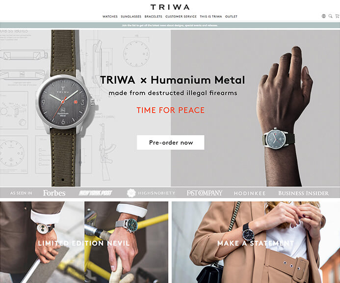 Triwa watch brand inspiration